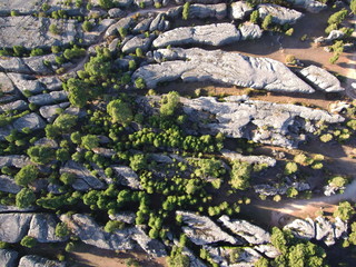 Paraje natural de Ciudad Encantada en la serrania de Cuenca