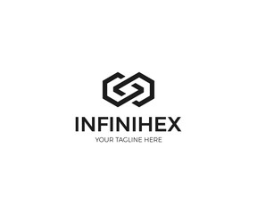 Infinity Logo Template. Geometric Figure Vector Design. Abstract Illustration