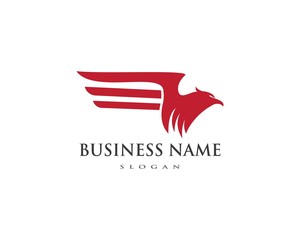 Falcon Eagle Bird Logo Template