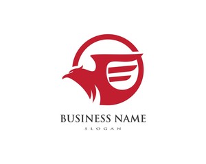 Falcon Eagle Bird Logo Template