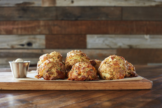 Cheddar and bacon biscuits