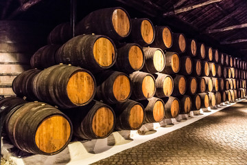 Barrels in  Porto, Portugal