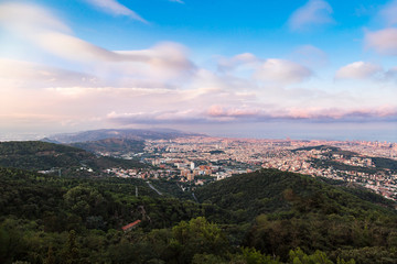 Panoramic view of Barcelona