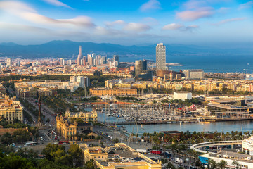 Panoramic view of Barcelona