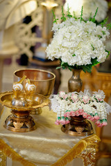 Water Pouring. Thai Traditional Ceremony. Engagement