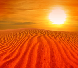 paysage de désert de sable