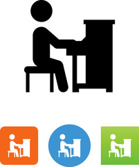 Piano Player Icon