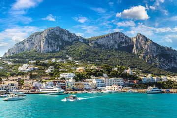 Capri island in  Italy