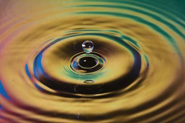 colored water droplet close up composition photography
