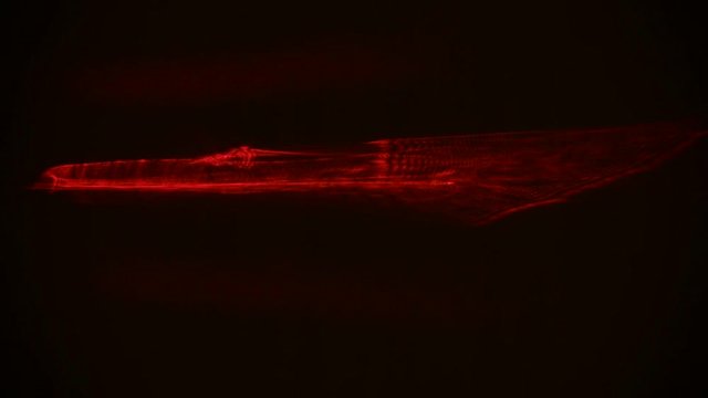 Concept of a red line on a black background for titles. Can be looped
