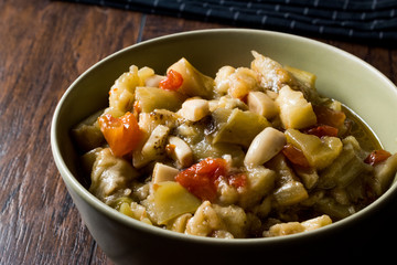 Turkish Food Eggplant Salad with Olive Oil / Zeytinyagli Patlican.