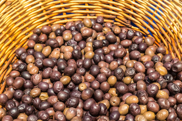 Ripe fresh olives