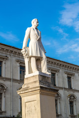Fototapeta na wymiar Statue of Spiru Haret in Bucharest