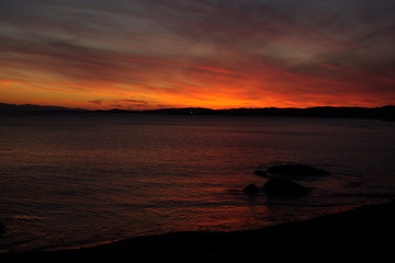 Sunset over victoiria