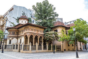 Fototapeta na wymiar Stavropoleos monastery in Bucharest
