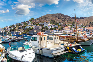 Obraz premium Wyspa Hydra w Grecji