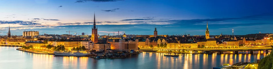 Foto op Canvas (Gamla Stan) in Stockholm, Zweden © Sergii Figurnyi