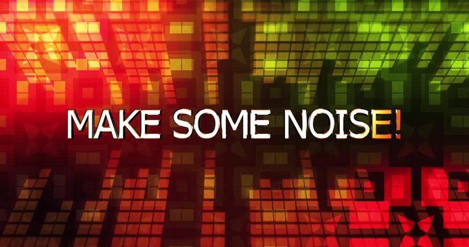 Music Rave Concert Motion Background - Make Some Noise