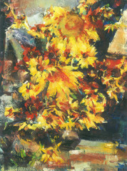 sunflowers (according to N. Feshin's work)