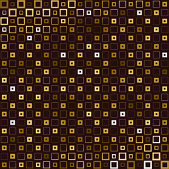 Abstract background with colorful squares and wavy thickness gradient