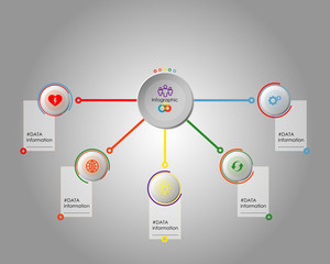 infographic template in vector