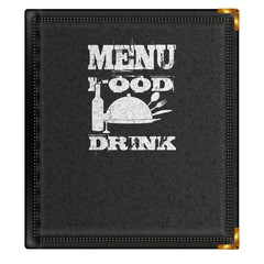 cover template restaurant menu leather