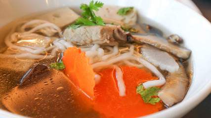vietnamese noodle with pork