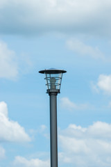 Power pole with the sky as the background.