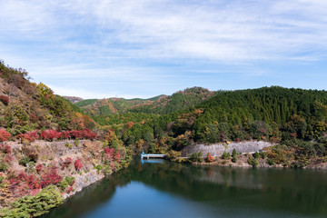 Fototapeta na wymiar 箕面川周辺の風景