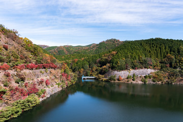 Fototapeta na wymiar 箕面川周辺の風景