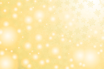 Golden snowy background. Winter holiday and Christmas vector illustration with white snowflakes.