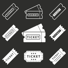 Ticket - vector icon.