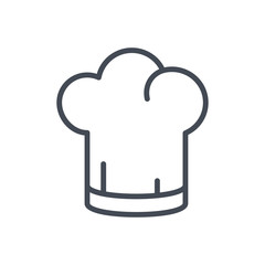 restaurant service line icon chef hat cooking