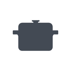 Obraz premium restaurant service silhouette icon cooking pot