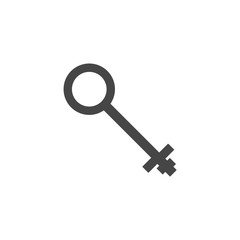 Key icon, Key icon in flat style