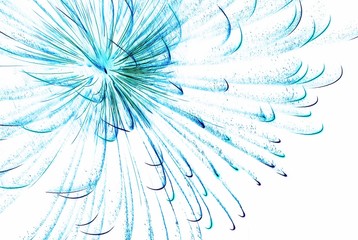 Abstract blue color Negative photo style