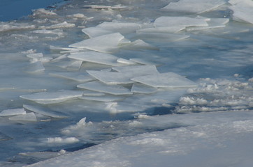 Ice shards covering the rover banks