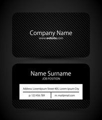 Obraz premium Minimalist, modern business card template vector
