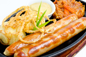 grilled frankfurters