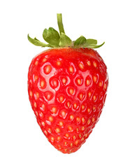 Fresh ripe strawberry, isolated on white