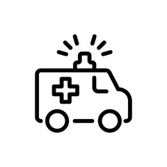 Ambulance flat icon