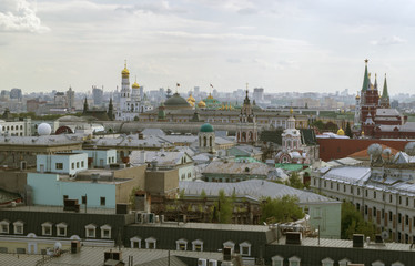 Fototapeta premium Russia, Moscow, 19 may 2017. view of the city from the top.