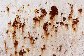 Rusty metal wall surface