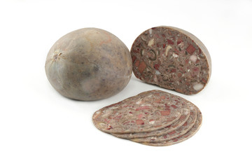 meatloaf on a white background