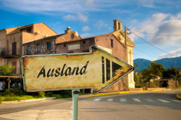 Schild 198 - Ausland