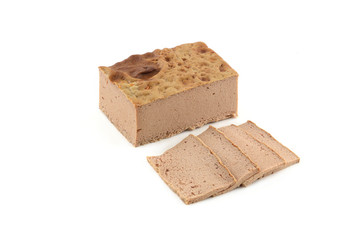 pate on a white background