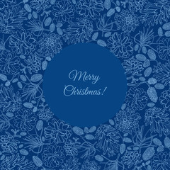 round frame with cones of alders.