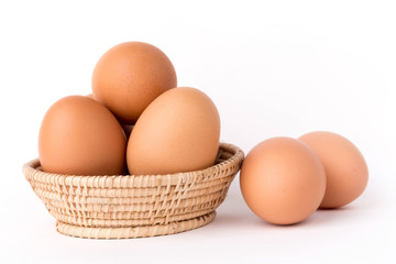 Eggs in a basket