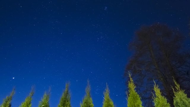 Time-Lapse des &eacute;toiles &agrave; St-Cergue, Suisse