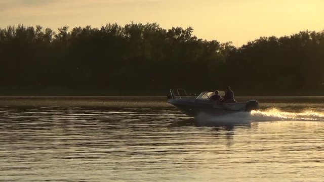Two people on the boat